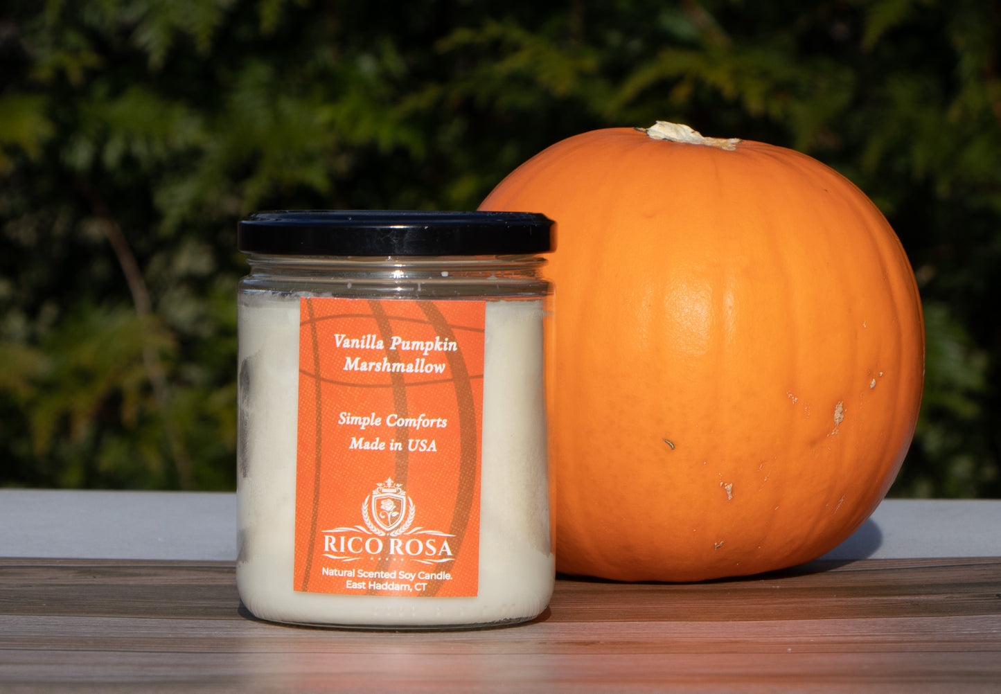 Vanilla Pumpkin Marshmallow Natural Scented Soy Candle