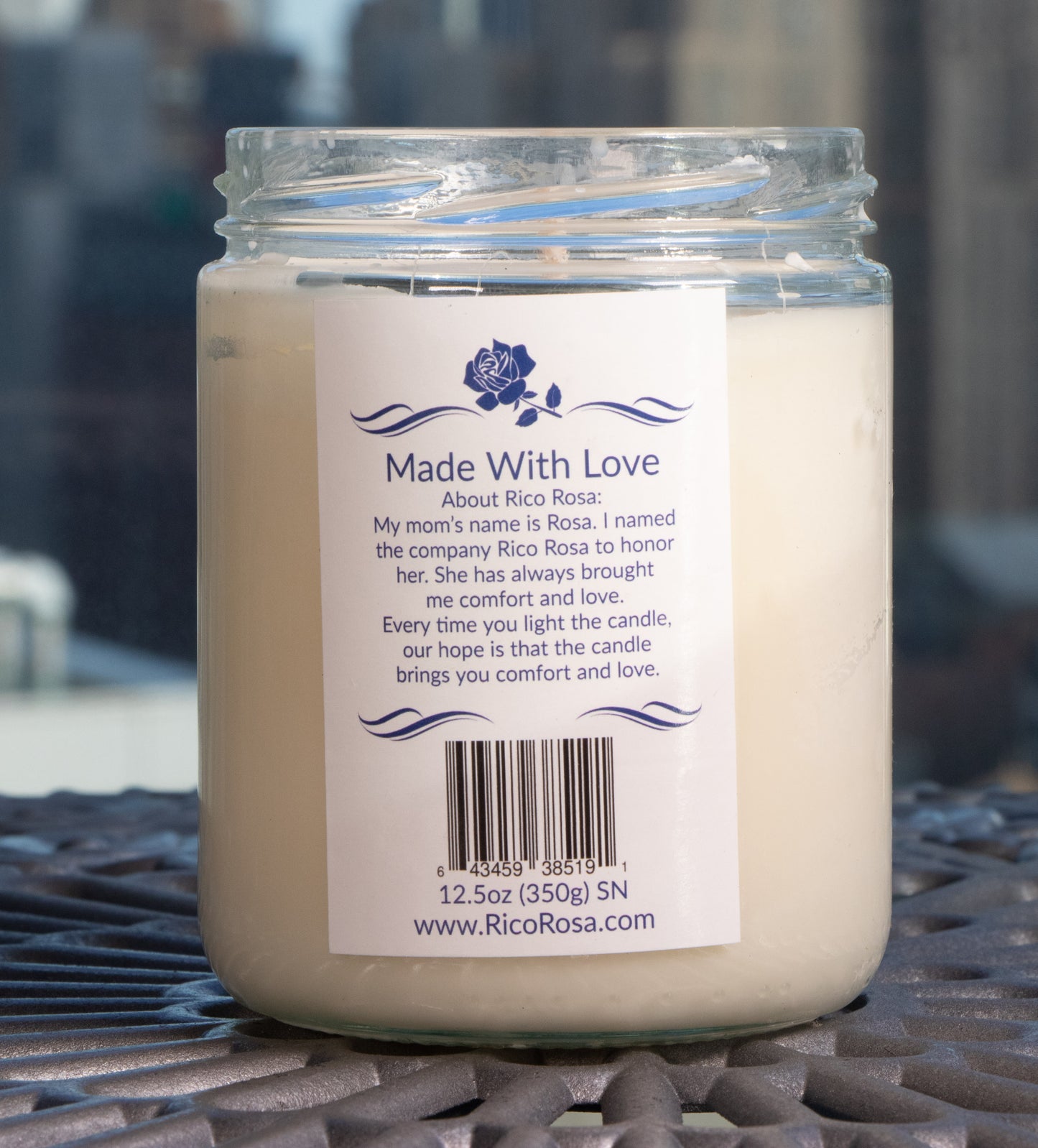 Summer Nights: Natural Scented  Midnight Citrus Blue Soy Candle