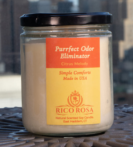 Purrfect Odor Eliminator: Natural Soy Scented Candle