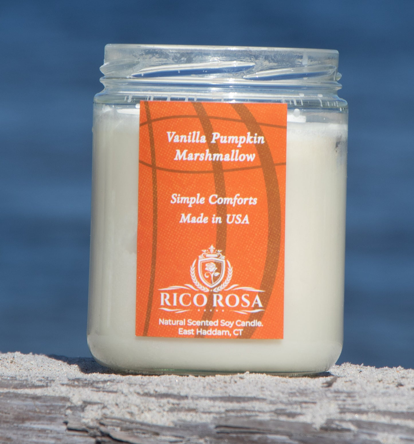 Vanilla Pumpkin Marshmallow Natural Scented Soy Candle